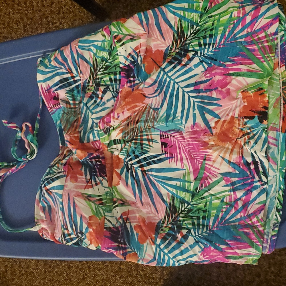 Tropical bikini top